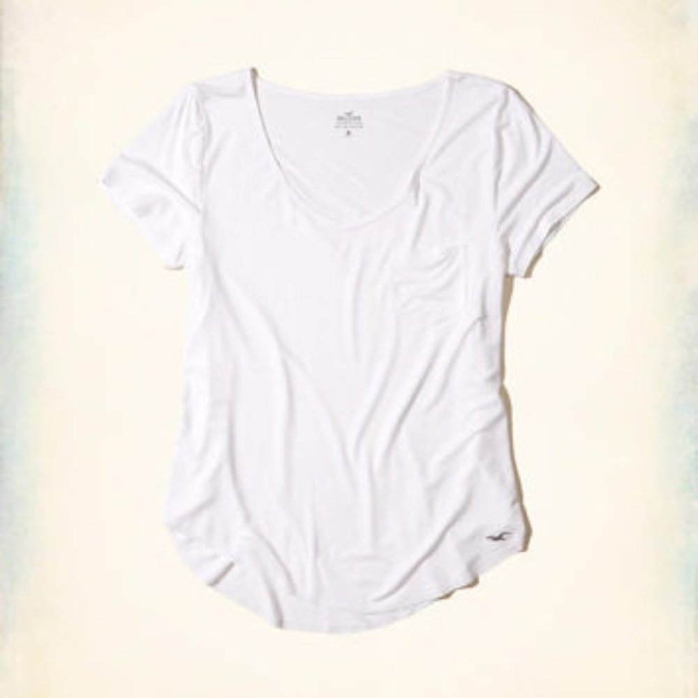 White Womens Hollister T-Shirt